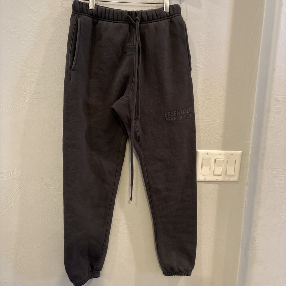 Essentials Fear Of God Sweatpants Mens XXSmall Black Pockets Logo Streetwear‎